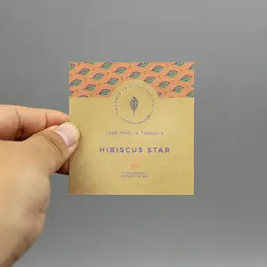 Kantung kopi kertas Kraft mudah terurai kantung kemasan Sachet teh laminasi tahan bau