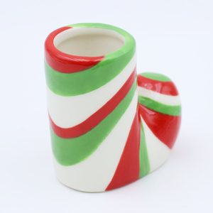 Venta al por mayor hecho a mano casa bar Navidad decorado vaso de chupito hecho a medida calcetines de cerámica únicos vasos de chupito de Tequila - Product Image 5