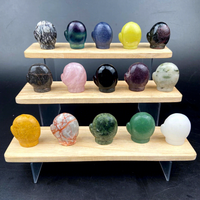 Ornements en pierre brute de cristal sculptée en forme de cube, animaux en cristal transfrontaliers, divers styles, pour la maison et le bureau, vendus individuellement