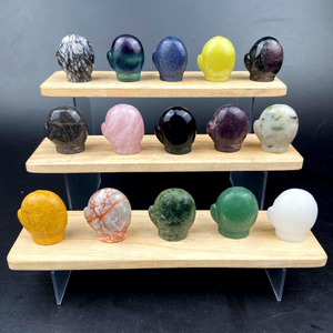 Adornos de Piedra de Cristal en Bruto Tallados en Forma de Cubo, Pequeños, con Diseños de Animales, para Hogar u Oficina, Varios Estilos, Venta Individual - Product Image 4