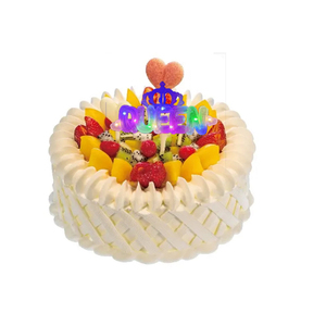 Decorazione per Torta a Forma di Fiore, Corona 'Ti Amo Mamma', Topper Luminoso LED Lampeggiante per Decorazione Torte di <span class=keywords><strong>Compleanno</strong></span> - Product Image 3