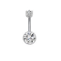 Recommandé acier inoxydable papillon Zircon ventre anneau pêche coeur nombril ongles Hipster mode corps Piercing mariages cadeaux