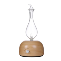 Diffuseur nébuliseur d'aromathérapie sans eau en verre pour la maison, le bureau, le yoga et le spa, pour nébuliseur d'huiles essentielles en bois