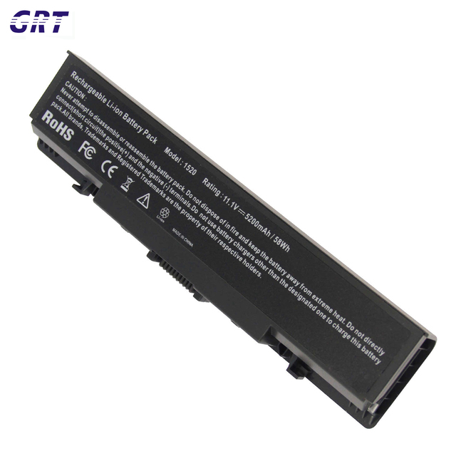 11.1V 5200mAh 6 Cells Replacement Laptop Battery FP282 GK479 for DELL Inspiron 1520 1521 1720 1721 Vostro 1500 1700 OEM Good