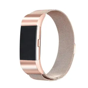 Magnetic Milanese Loop band For Fitbit Ionic Band Mesh Stainless Steel Watch Band Strap