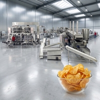 Machine automatique de fabrication de chips de pommes de terre avec système de saupoudrage par tambour pour ligne de production de chips frites, contrôle PLC, SUS304