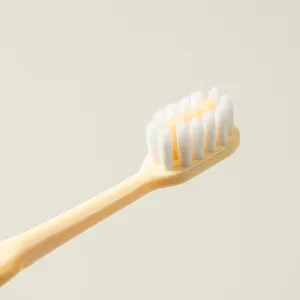 High End özelleştirilmiş düz renk ekstra temiz tam kafa manuel yetişkin diş fırçası için otel ev