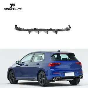 Lèvre de diffuseur arrière en fibre de carbone MK8 pour Volkswagen VW Golf 8 MK8 Golf 8R 2021