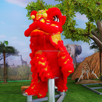 Machine de fête du printemps électrique Action - Performing Animatronic Mécanique Robotique Mobile Lion Dance Robot Dynamic Prop