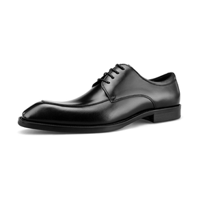 Scarpe eleganti con lacci <span class=keywords><strong>uomo</strong></span> scarpe in vera pelle nere ufficio e carriera in cina di alta qualità Eur 38-46 # nero marrone tacco basso solido - Product Image 4