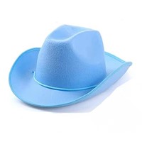 Sombrero de Vaquero de Fieltro para Fiesta de Cumpleaños Estilo Occidental con Cordón Ajustable para Niños y Niñas
