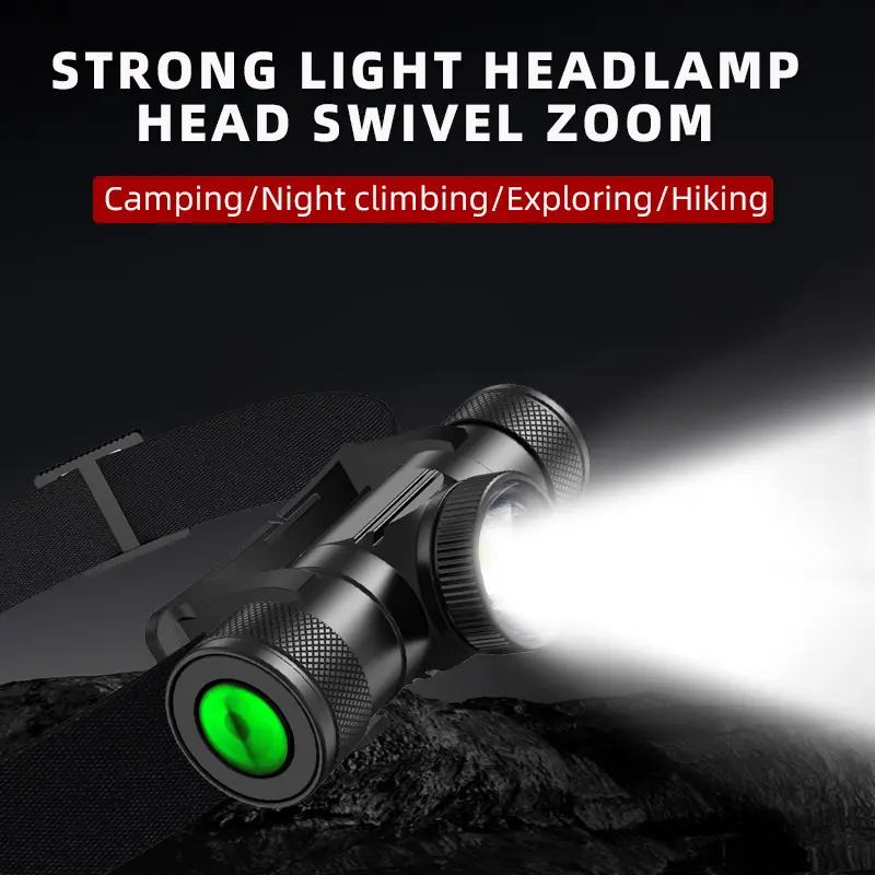 Led Koplamp Outdoor Camping Head Zaklamp 18650 Batterij Koplamp Zaklampen Oem