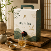 Emballage OEM Bag-in-Box avec robinet, poche liquide alimentaire sécurisée pour le stockage de boissons, jus, vin et sirop