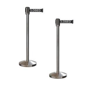 Regolabile 2 metri di lunghezza 6.5 'retrattile cintura <span class=keywords><strong>Stanchion</strong></span> Custom coda barriere cintura - Product Image 3