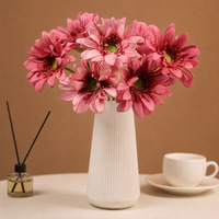 Verse, levensechte zijden gerbera's met één steel, Scandinavische stijl, woonkamer/kantoor decoratie, fotografie, Thanksgiving, Pasen