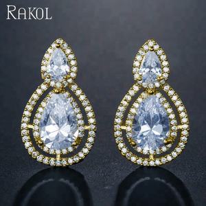 ต่างหูเงินผู้หญิงสุดหรูทำจากเพทายเม็ด EP043 - Product Image 3