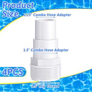 Remplacement de l'adaptateur de tuyau de 1.25/ 1.5 pouces pour la pompe de piscine hors sol, le filtre, le tuyau de piscine d'écumoire - Product Image 2