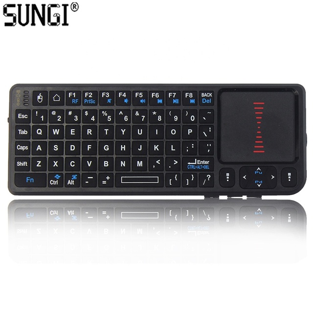 Wireless Mini Keyboard 2.4GHz Slim Keyboard with Laser Pointer Rechargeable Battery 1 PC Support Personal Customize