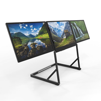 Moniteur portable 14 pouces Plug and Play, triple écran, écran triple pour ordinateur portable, moniteur quadruple, extension d'écran FHD, 3 écrans, 3 écrans FHD