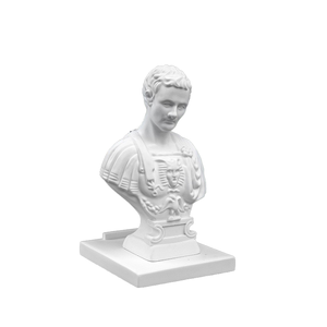 Estatuilla de Resina Griega Personalizada de Julio César, Pintada a Mano, Soporte Artístico para Lápiz de Cejas, para Tocador u Oficina - Product Image 1