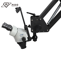 Factory Direct Sale Jewelry Tools Equipment 7x-45x Stereo Mirco Inlay Microscope with Flexible Stand Diamond Setting Microscope