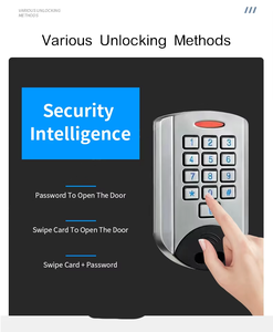 Cerradura Magnética Eléctrica de 280 kg, IP68, Metálica, Independiente, con Teclado, Sistema de Control de Acceso Biométrico, Kit con Botón de Salida, Llavero - Product Image 2