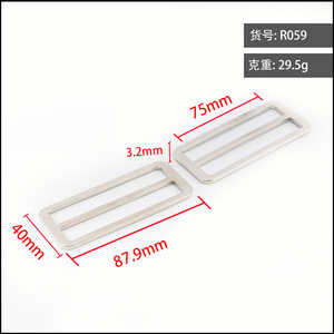 หัวเข็มขัดแบบเลื่อน โลหะผสมสังกะสี 75 มม. ทนทานต่อการสึกหรอ สำหรับกระเป๋า เป้สะพายหลัง เข็มขัด ปรับได้ อุปกรณ์เสริมห่วงรูปตัว D หัวเข็มขัดโลหะ - Product Image 4