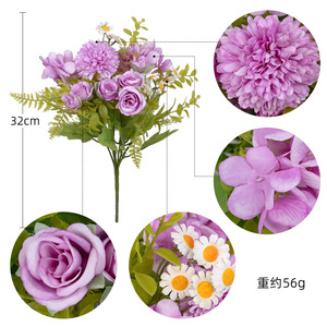 <b>Artificial</b> Daisy <b>Bouquet</b> Silk Flower High Simulation Wedding Home Decor Reusable - Product Image 4