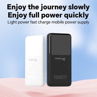 Banque d'alimentation portable mince KONFULON 10000mAh, prix de gros compétitif, puissance de sortie 10W pour la recharge de téléphone portable, cadeau de voyage