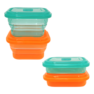 Sacchetto <span class=keywords><strong>per</strong></span> Pranzo Quadrato <span class=keywords><strong>Sottovuoto</strong></span> in Silicone Platino LFGB da 400ML, Pieghevole ed Ecologico, <span class=keywords><strong>per</strong></span> Snack e Dolci <span class=keywords><strong>per</strong></span> Bambini - Product Image 5