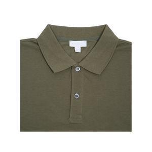 Haute qualité hommes Golf pour chemise coton doux tenue décontracté solide impression conception à manches courtes respirant Anti-rides tricoté - Product Image 1