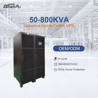 Système d'alimentation UPS en ligne modulaire 50kVA 100kVA 200kVA 300kVA 500kVA 700kVA 800kVA triphasé pour les services