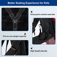 Chaise portable pliable améliorée pour la famille à l'aéroport facilitée par les voyages Valise de voyage pour enfants améliorée avec ceinture de sécurité