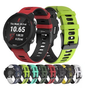 Tschick สายสำหรับ Vivoactive 3 Band,สายรัดข้อมือซิลิโคนนิ่มรุ่น20มม. สำหรับ <span class=keywords><strong>Garmin</strong></span> Forerunner 245/645 /<span class=keywords><strong>Vivomove</strong></span> HR - Product Image 1