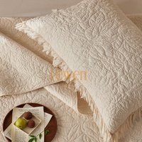Ensemble de literie matelassé 3 pièces en microfibre de polyester léger et écologique pour toutes les saisons