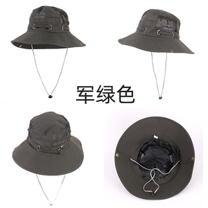 Bucket <b>Hat</b> Breathable Wide Brim Sun Protection Outdoor Fishing Hiking Beach Travel <b>Hat</b> For Men Women <b>Summer</b> - Product Image 2