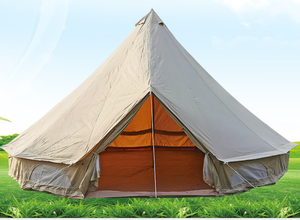 Carpa de <span class=keywords><strong>Camping</strong></span> de Lujo Impermeable de 6m 5m 4m <span class=keywords><strong>con</strong></span> Orificio para Chimenea - Product Image 2