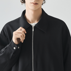 Vestes d'hiver décontractées pour hommes à manches longues, col montant, fermeture éclair intégrale, service OEM disponible - Product Image 6