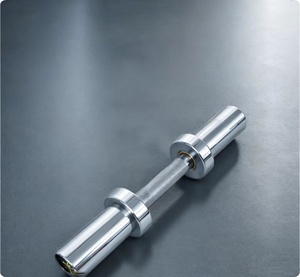 Barra de Mancuernas de 50CM con 2 Anillos para Entrenamiento de Fuerza, Levantamiento de Pesas, Sentadillas, Peso Muerto, Press de Banca, Curl y Press de Pectorales - Product Image 1