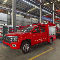 Camionnette mobile polyvalente 4x4, mini-camion de pompiers, capacité de 1500 litres