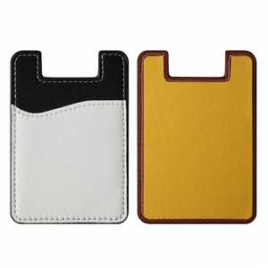 Porte-cartes adhésif en cuir PU pour téléphone portable, personnalisable avec logo, impression sérigraphique, vente en gros, pour usage domestique - Product Image 4