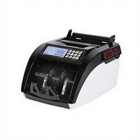 Compteur de billets Chuanwei 6100 pour dollars américains et euros avec détection infrarouge, tension universelle 110-240V