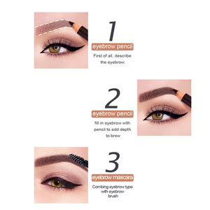 Juego de Lápices para Cejas con Cepillo y Sacapuntas, Herramienta para Marcar y Dar Forma a las Cejas para Maquillaje Semipermanente - Product Image 5