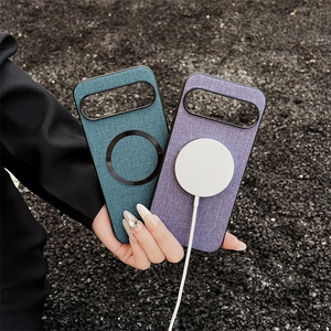 Funda magnética de tela de lujo para <span class=keywords><strong>Google</strong></span> <span class=keywords><strong>Pixel</strong></span> 10 9 8 7 <span class=keywords><strong>6</strong></span> <span class=keywords><strong>Pro</strong></span> XL 8A 7A 6A, funda delgada a prueba de golpes con imán para Pixel10 9Pro - Product Image 3