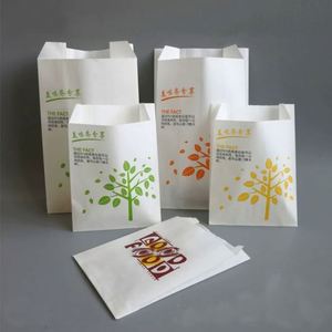Sac en papier kraft recyclable personnalisé avec impression offset, bec verseur, résistant à la graisse et à l'eau, pour aliments (burgers, frites, chips) jetables - Product Image 3