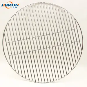 Grill pour barbecue en acier inoxydable, 1 pièce, de forme ronde, fil de qualité alimentaire, maille, grille de remplacement, accessoires pour bbq