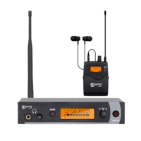 Système de monitoring audio EM-1200, 8 canaux, moniteur intra-auriculaire sans fil, métal, nombre de récepteurs personnalisable pour utilisation sur scène