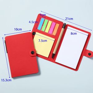 Bloc de Notas Adhesivas Transparentes Minimalistas X418, Bloc de Notas Combinado de Papel Kraft Tipo Botón, Desprendible con Bolígrafo - Product Image 3