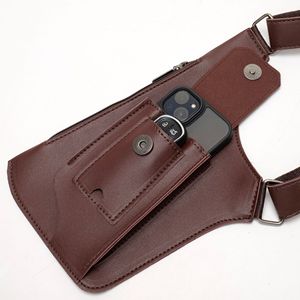 <span class=keywords><strong>Sac</strong></span> de rangement rétro pour homme, <span class=keywords><strong>sac</strong></span> à bandoulière multifonctionnel, <span class=keywords><strong>sac</strong></span> de téléphone portable d'<span class=keywords><strong>extérieur</strong></span> pour femme avec sangle bandoulière. - Product Image 3