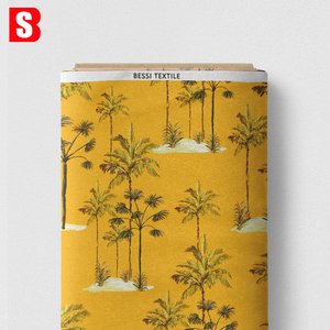 Tissu en coton Liberty Tana Lawn 100% personnalisable avec impression numérique, motifs palmiers imprimés, doux et léger pour robe - Product Image 5